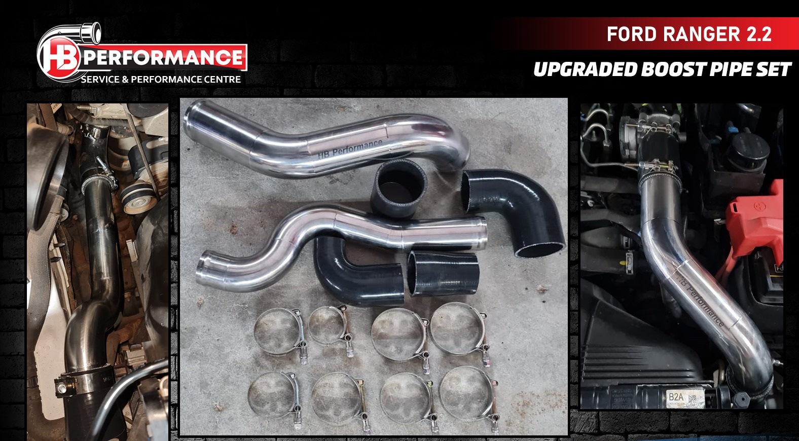 Full Boost Pipe set Pre-Facelift Ranger 2.2